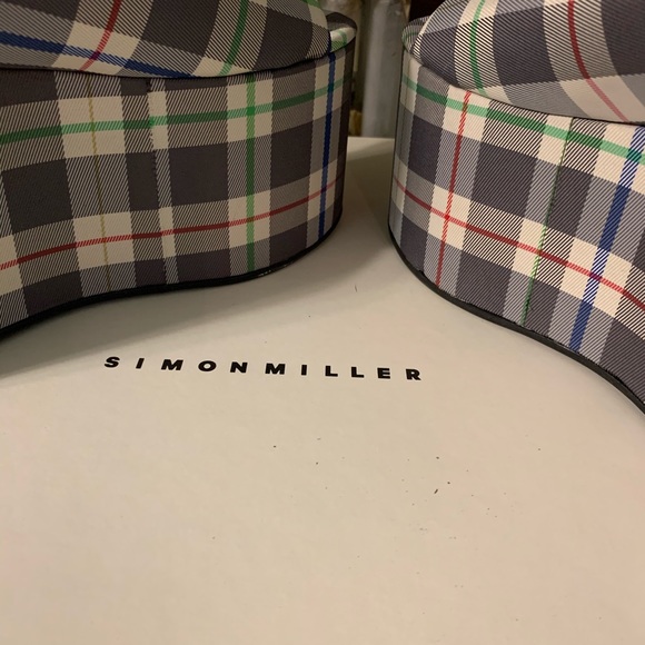 Simon Miller blackout platform in grey plaid - Picture 2 of 4